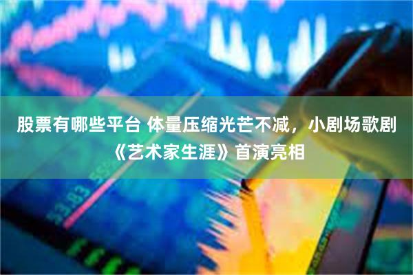 股票有哪些平台 体量压缩光芒不减,小剧场歌剧《艺术家生涯》首演亮相
