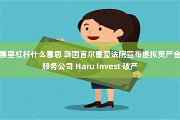股票里杠杆什么意思 韩国首尔重整法院宣布虚拟资产金融服务公司 Haru Invest 破产