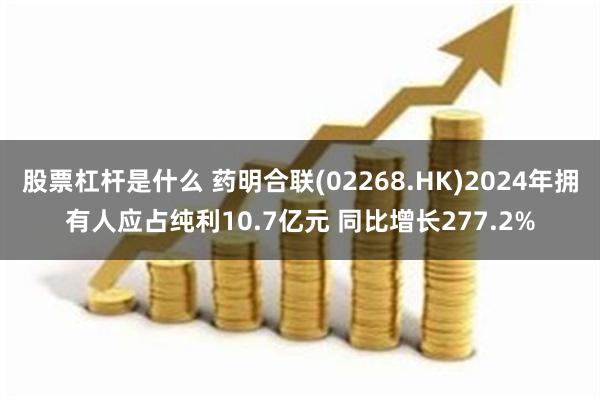 股票杠杆是什么 药明合联(02268.HK)2024年拥有人应占纯利10.7亿元 同比增长277.2%
