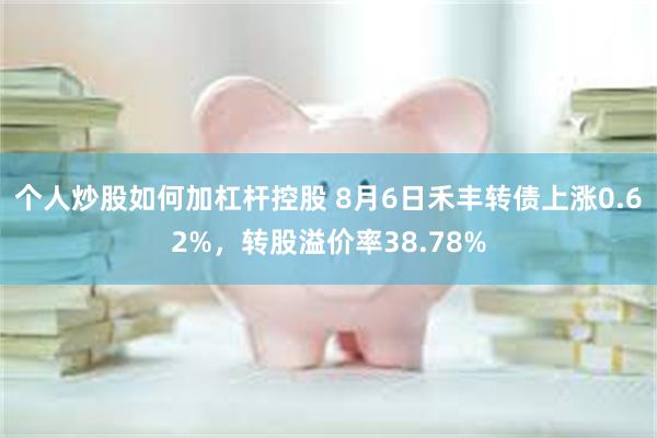 个人炒股如何加杠杆控股 8月6日禾丰转债上涨0.62%，转股溢价率38.78%